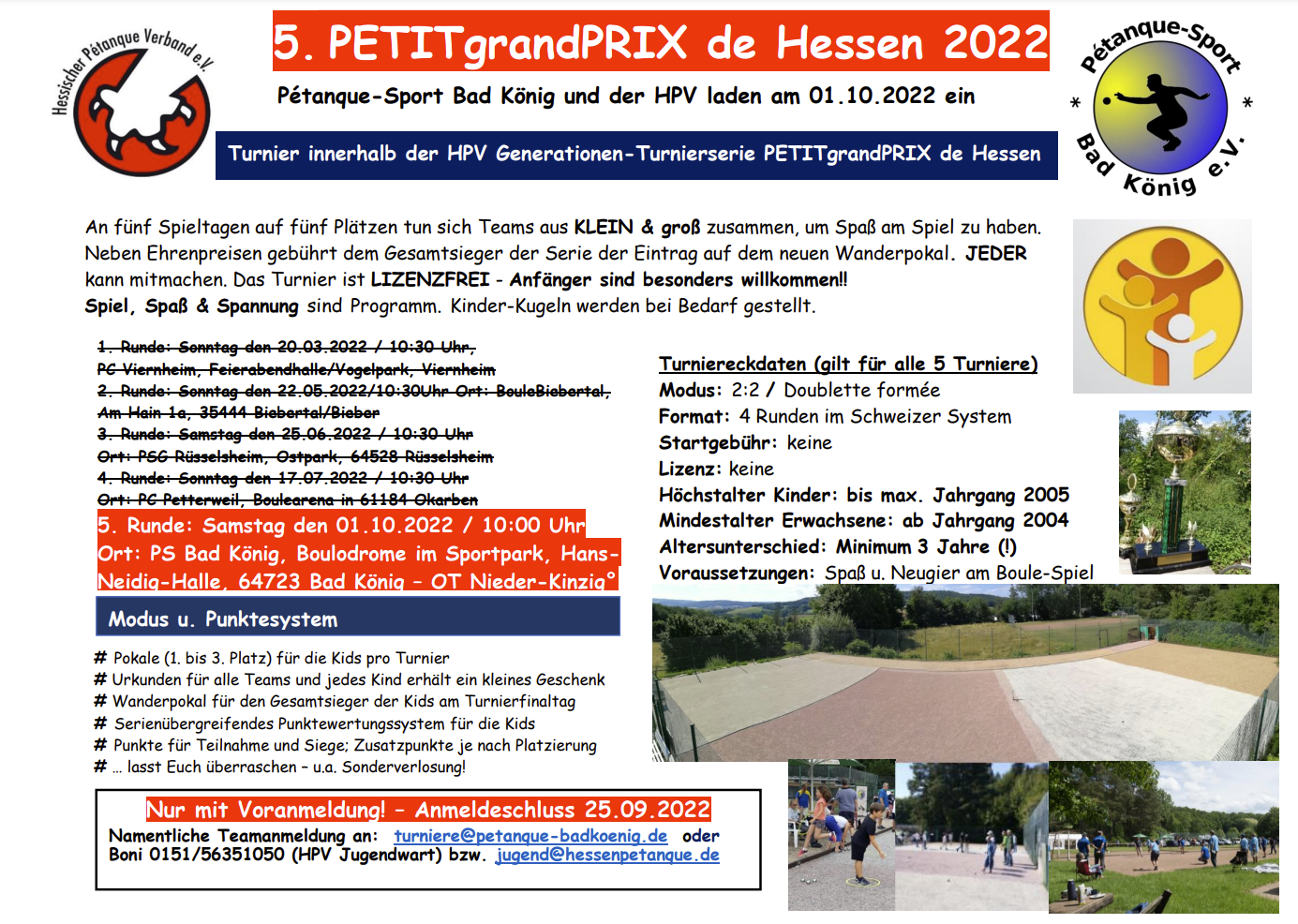 PETITgrandPRIX de Hessen Flyer Ausrichter PS Bad König